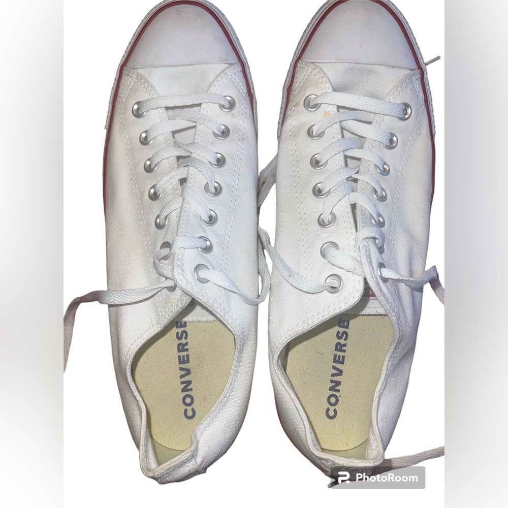 Men Size 12/Women 14- Converse Chuck Taylor All Star OX Low White